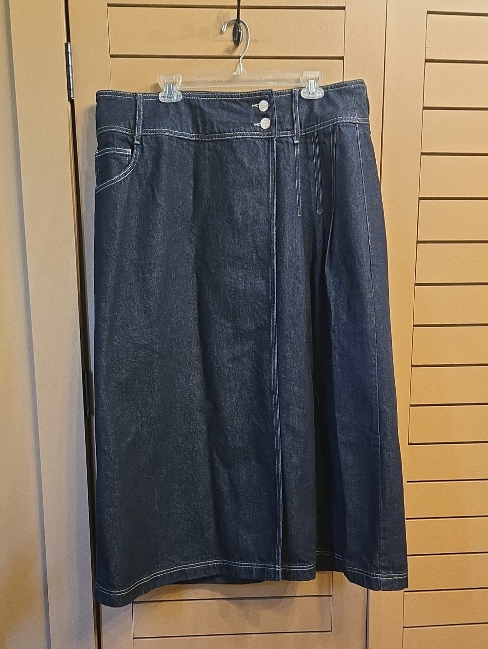 Damson Madder Raye Denim Skirt - Dark Indigo EU Size 20 / US 16 ( See Meas) - Picture 5 of 10